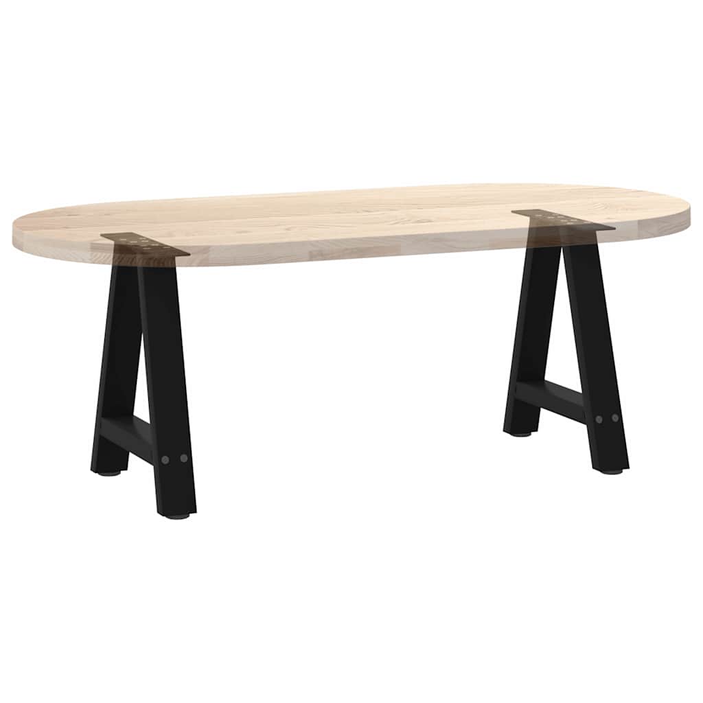 Noge za klub stolić A-oblika 2 kom Crne 38 x (42-43) cm Čelik