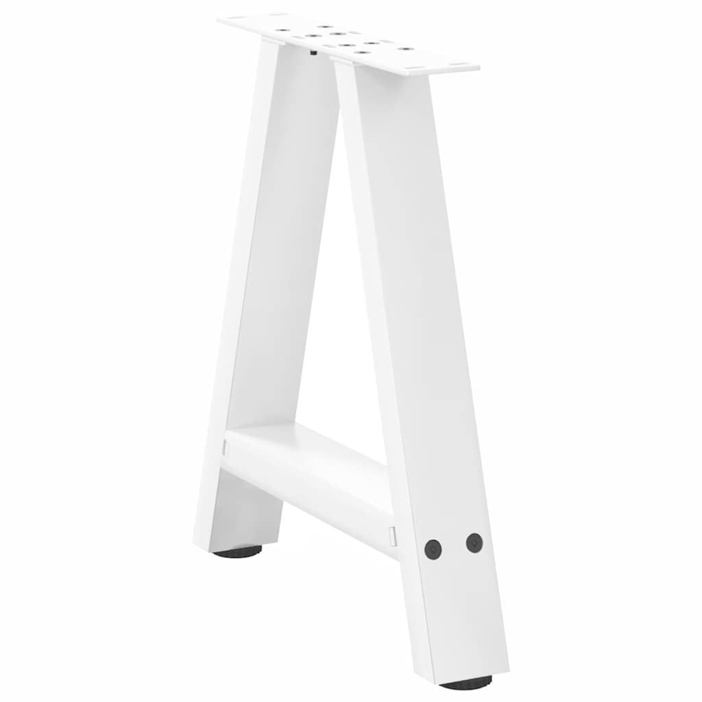 Noge za klub stolić A-oblika 2 kom Bijele 38 x (42-43) cm Čelik