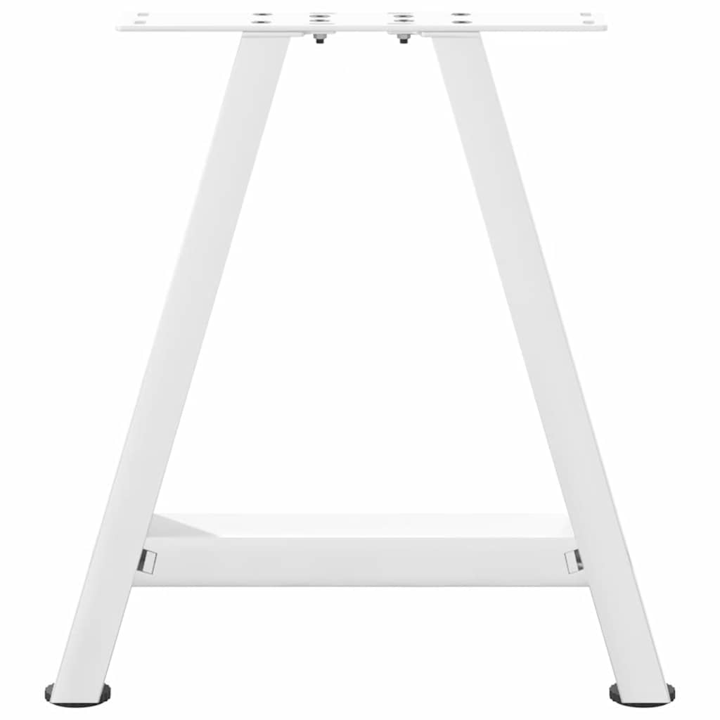 Noge za klub stolić A-oblika 2 kom Bijele 38 x (42-43) cm Čelik