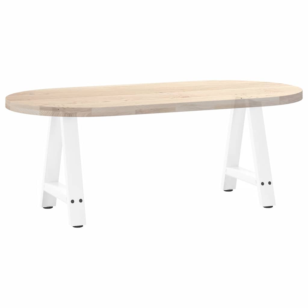 Noge za klub stolić A-oblika 2 kom Bijele 38 x (42-43) cm Čelik