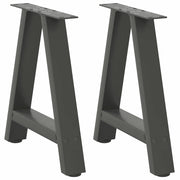 Noge za klub stolić A-oblika 2 kom antracit 50 x (42-43) cm čelik