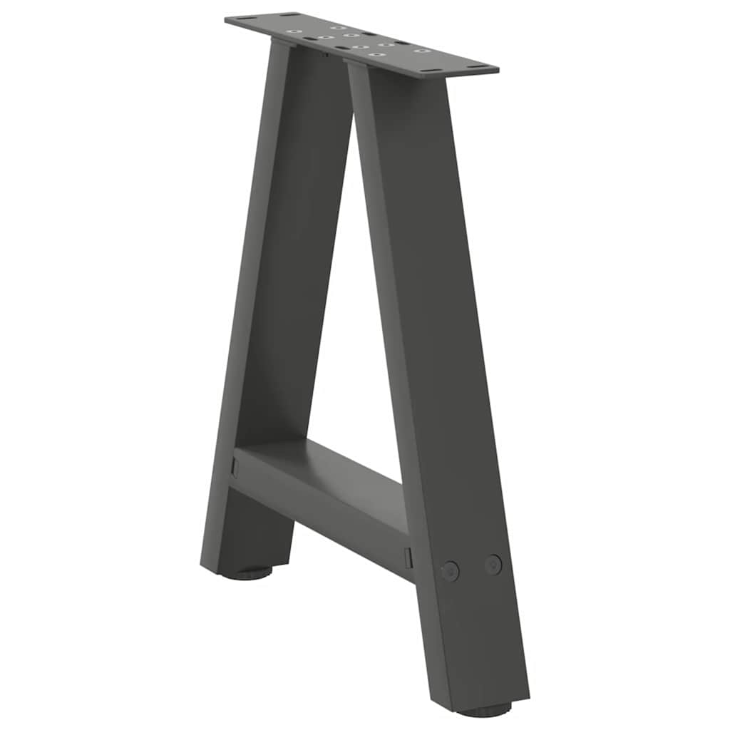 Noge za klub stolić A-oblika 2 kom antracit 50 x (42-43) cm čelik