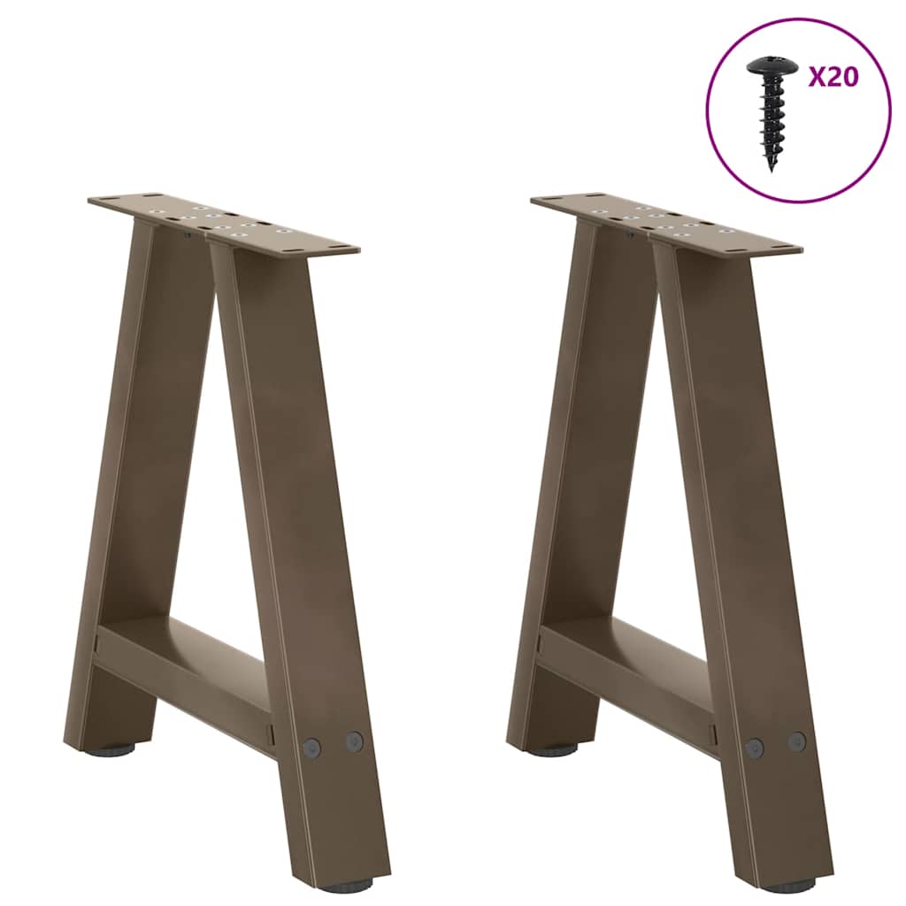 Noge za klub stolić A-oblika 2 kom 50 x (42-43) cm čelik