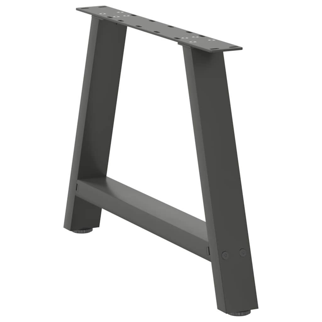 Noge za klub stolić A-oblika 2 kom antracit 60 x (42-43) cm čelik