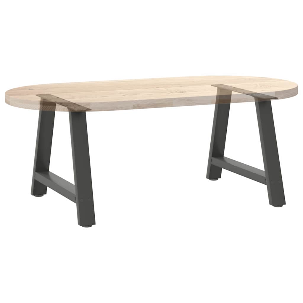 Noge za klub stolić A-oblika 2 kom antracit 60 x (42-43) cm čelik