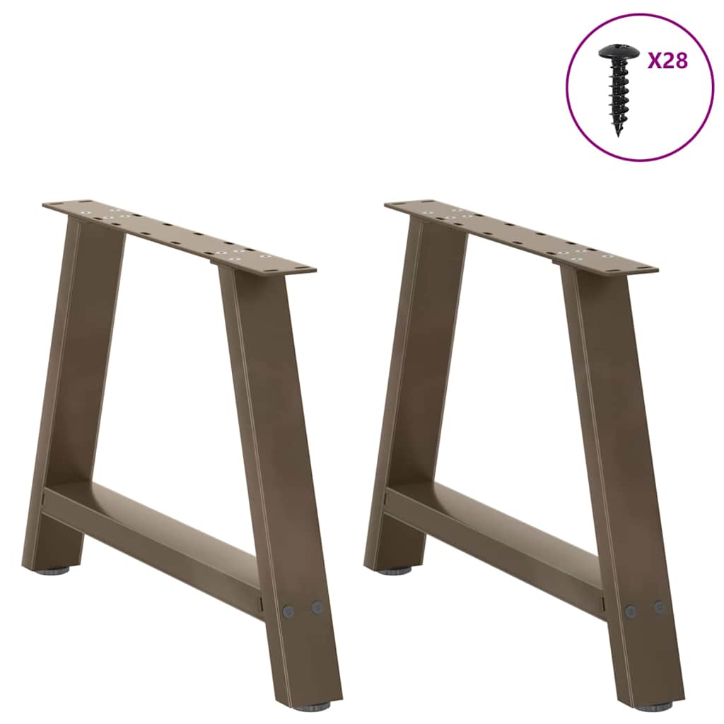 Noge za klub stolić A-oblika 2 kom 60 x (42-43) cm čelik