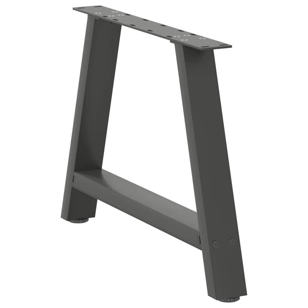 Noge za klub stolić A-oblika 2 kom antracit 70 x (42-43) cm čelik