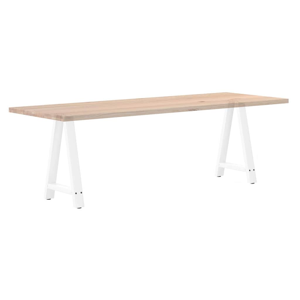 Noge za blagovaonski stol A-oblika 2 kom Bijele 50 x (72-73) cm Čelik