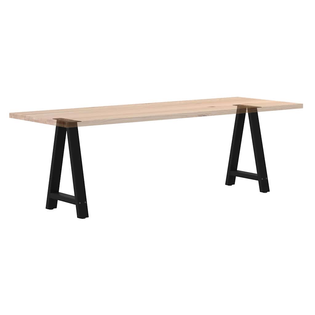 Noge za blagovaonski stol A-oblika 2 kom Crne 60 x (72-73) cm Čelik