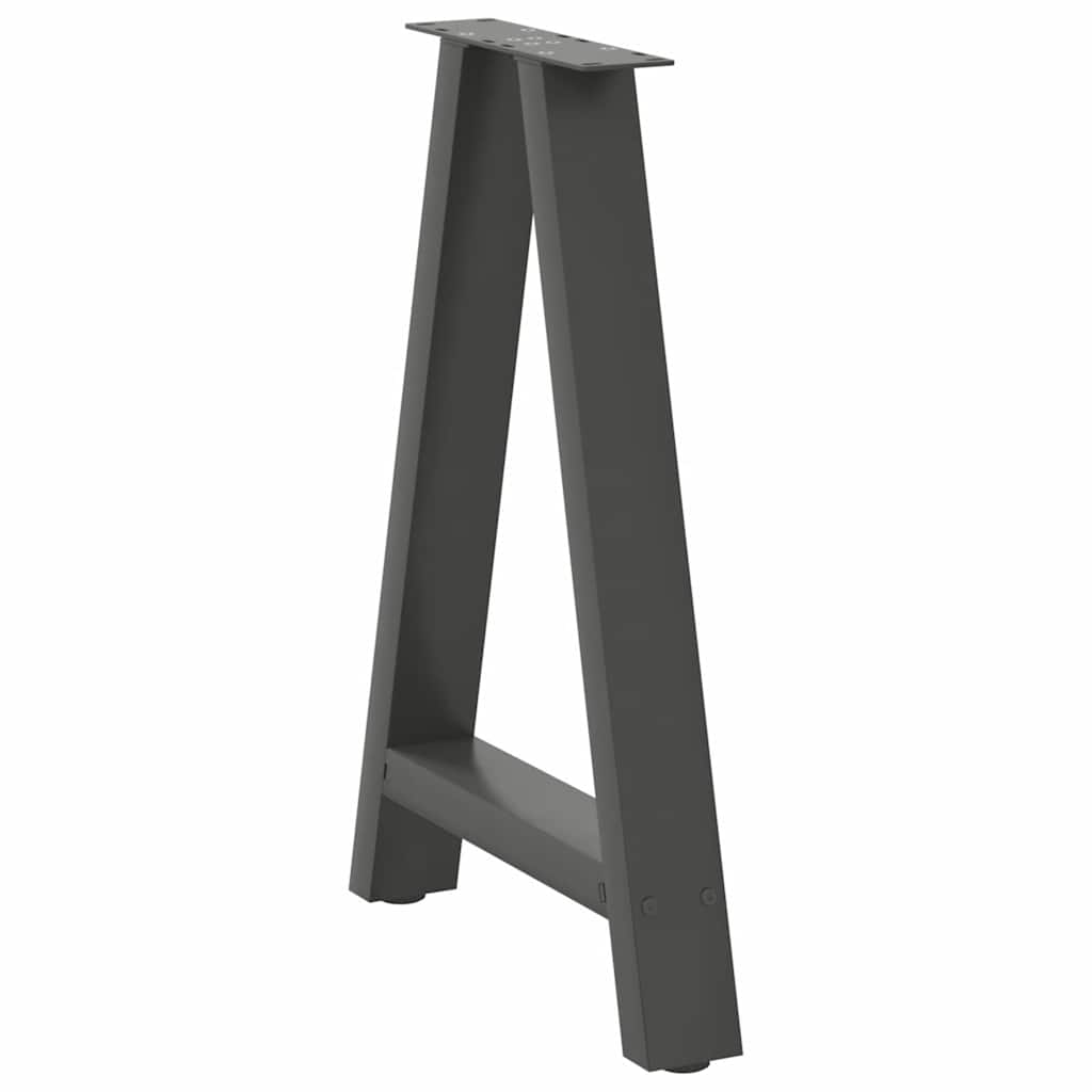 Noge za blagovaonski stol A-oblika 2 kom antracit 60 x (72-73) cm čelik
