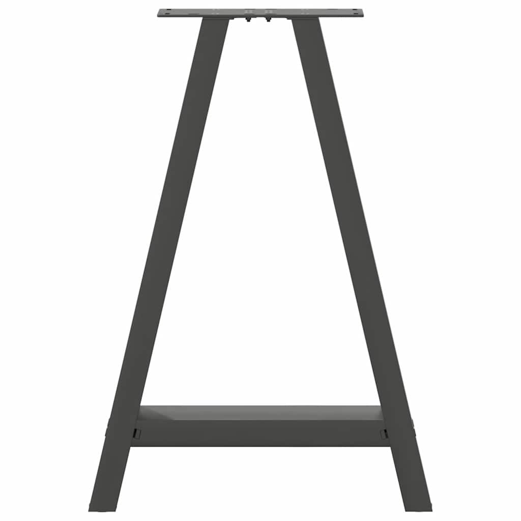 Noge za blagovaonski stol A-oblika 2 kom antracit 60 x (72-73) cm čelik