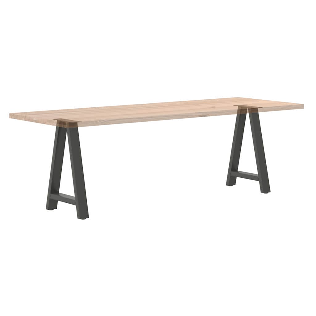Noge za blagovaonski stol A-oblika 2 kom antracit 60 x (72-73) cm čelik