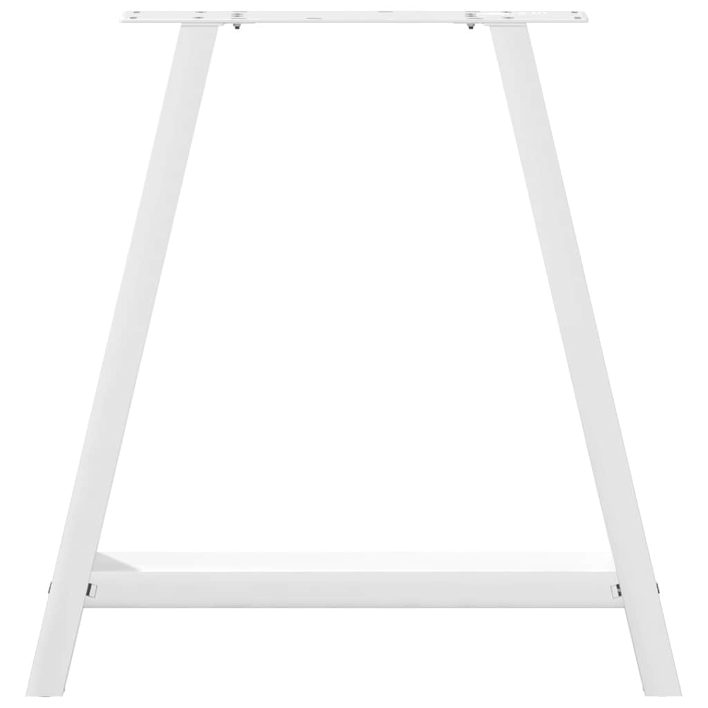 Noge za blagovaonski stol A-oblika 2 kom Bijele 70 x (72-73) cm Čelik