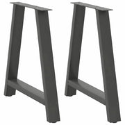 Noge za blagovaonski stol A-oblika 2 kom antracit 70 x (72-73) cm čelik