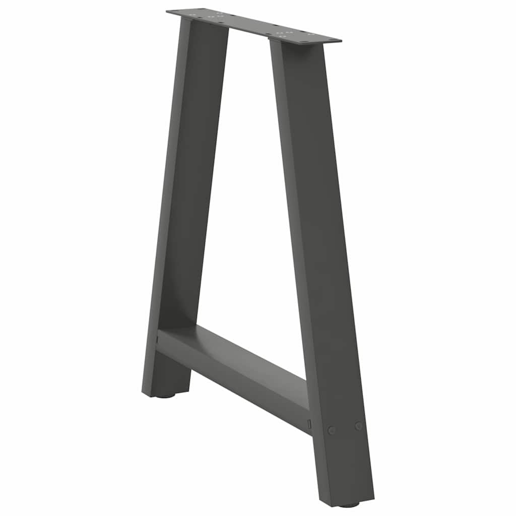 Noge za blagovaonski stol A-oblika 2 kom antracit 70 x (72-73) cm čelik