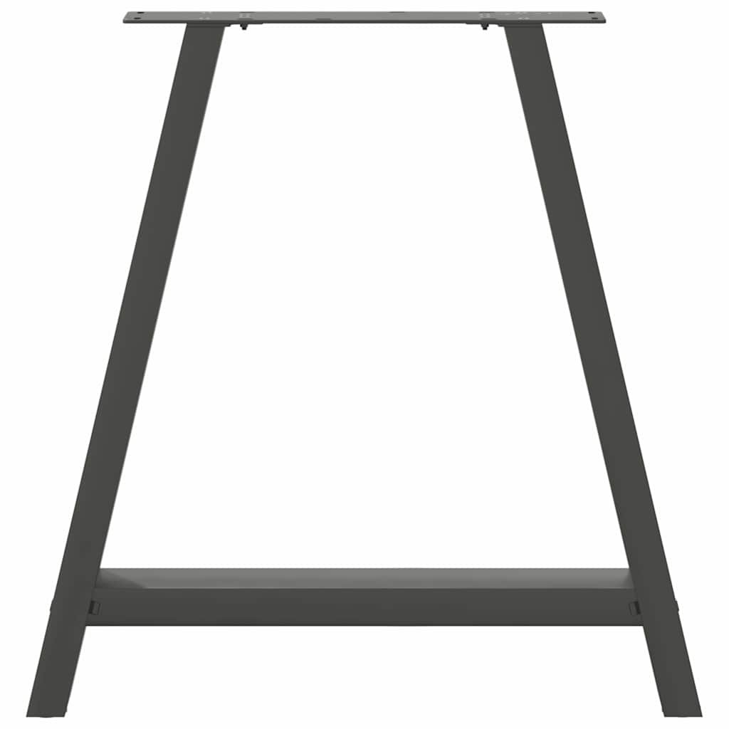 Noge za blagovaonski stol A-oblika 2 kom antracit 70 x (72-73) cm čelik