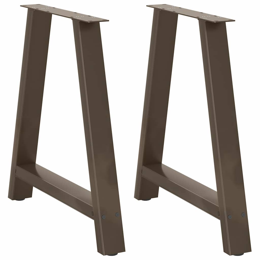 Noge za blagovaonski stol A-oblika 2 kom 70 x (72-73) cm Čelik