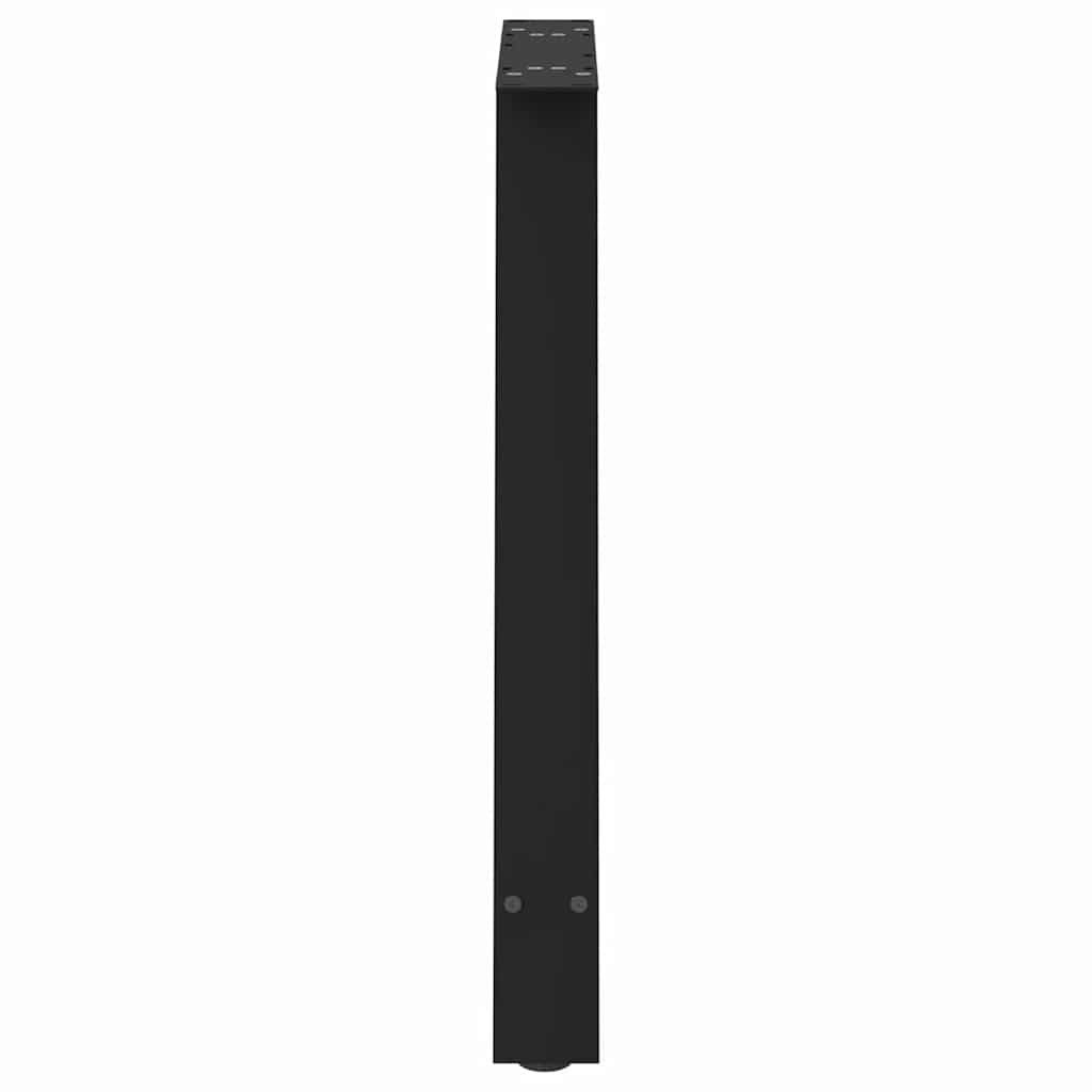 Noge za blagovaonski stol A-oblika 2 kom Crne 80 x (72-73) cm Čelik