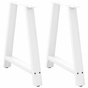 Noge za blagovaonski stol A-oblika 2 kom Bijele 80 x (72-73) cm Čelik