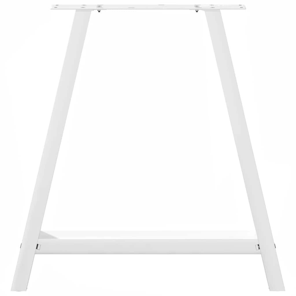 Noge za blagovaonski stol A-oblika 2 kom Bijele 80 x (72-73) cm Čelik