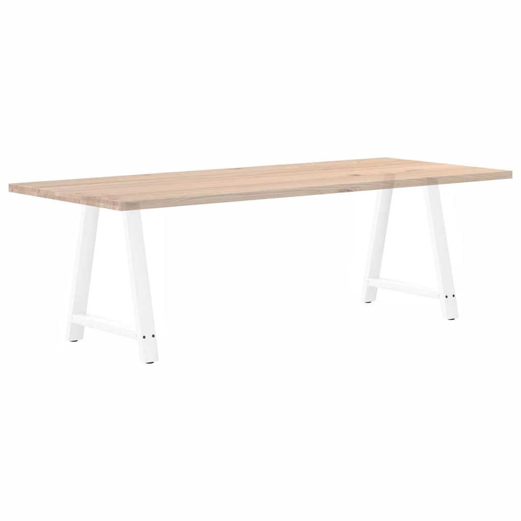 Noge za blagovaonski stol A-oblika 2 kom Bijele 80 x (72-73) cm Čelik