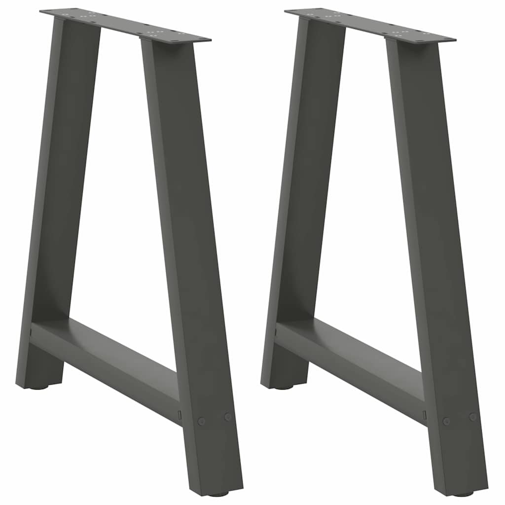 Noge za blagovaonski stol A-oblika 2 kom antracit 80 x (72-73) cm čelik