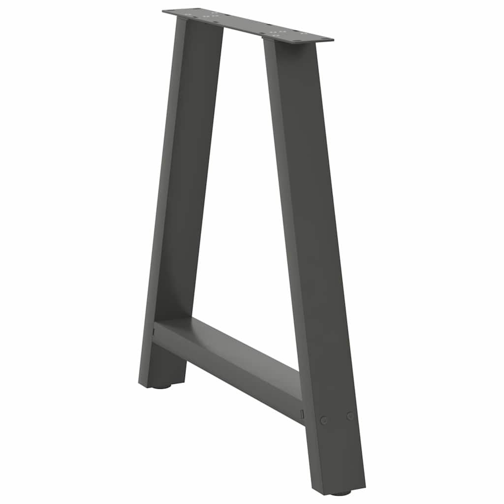 Noge za blagovaonski stol A-oblika 2 kom antracit 80 x (72-73) cm čelik