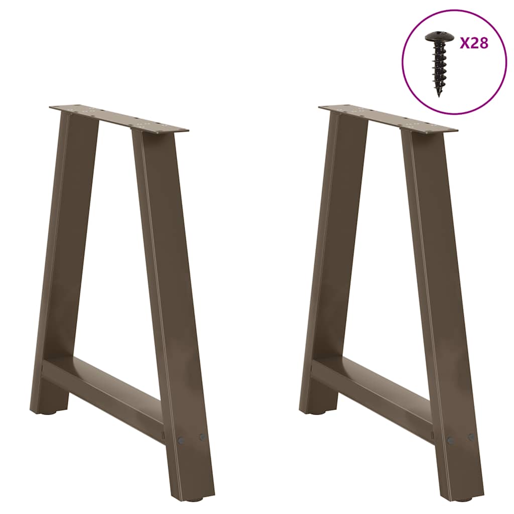 Noge za blagovaonski stol A-oblika 2 kom 80 x (72-73) cm Čelik