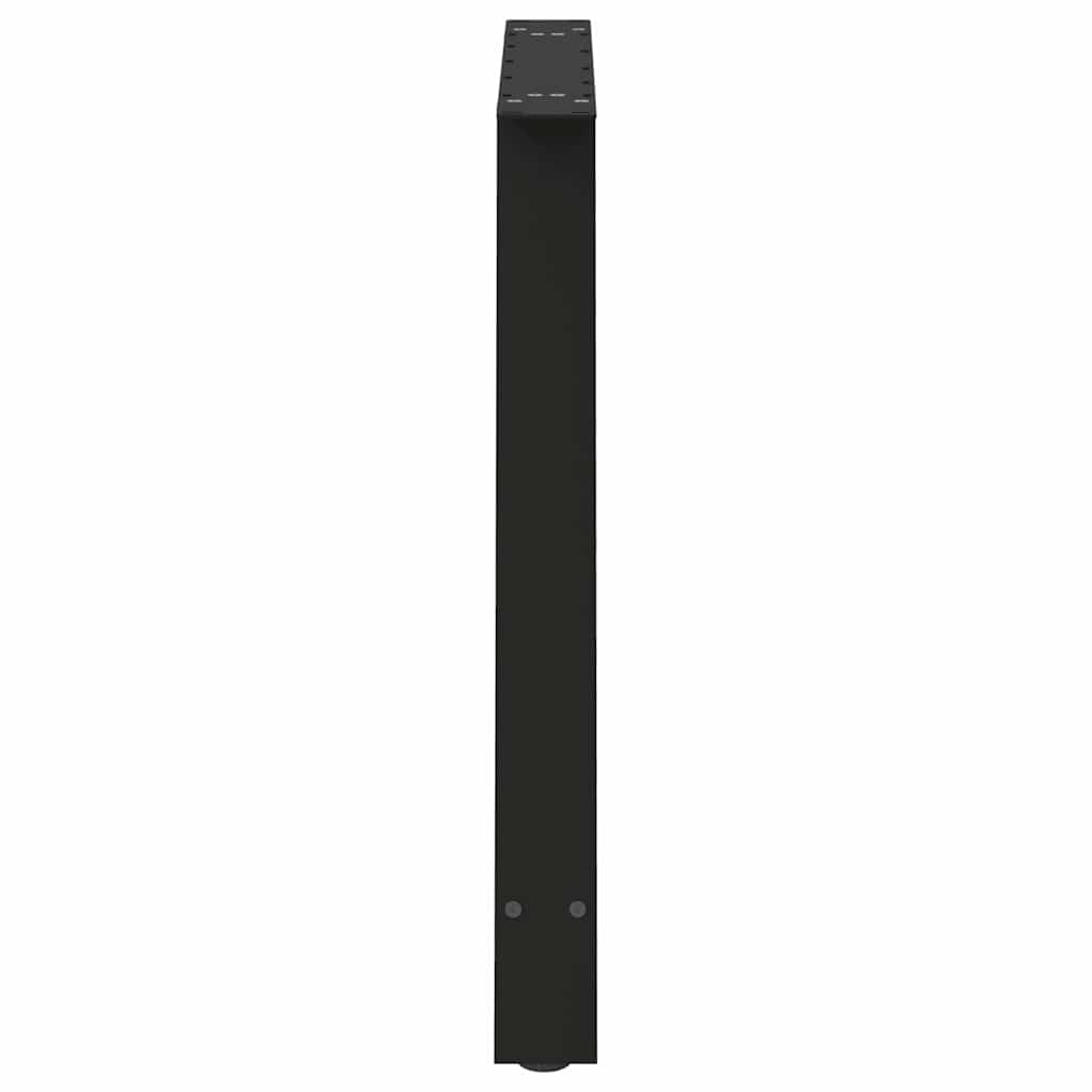 Noge za blagovaonski stol A-oblika 2 kom Crne 90 x (72-73) cm Čelik
