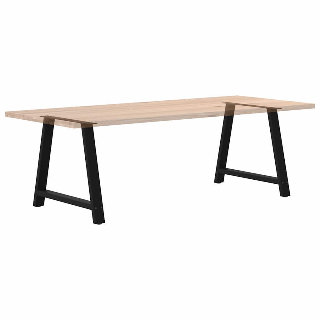 Noge za blagovaonski stol A-oblika 2 kom Crne 90 x (72-73) cm Čelik