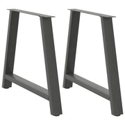 Noge za blagovaonski stol A-oblika 2 kom antracit 90 x (72-73) cm čelik