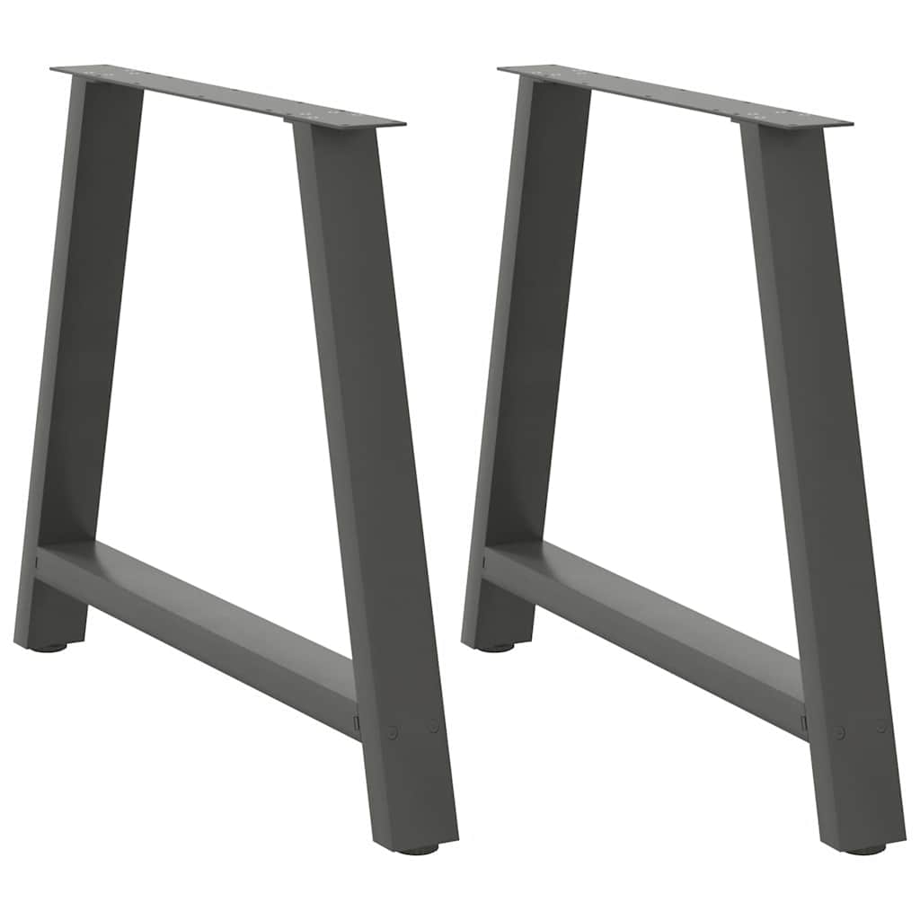 Noge za blagovaonski stol A-oblika 2 kom antracit 90 x (72-73) cm čelik