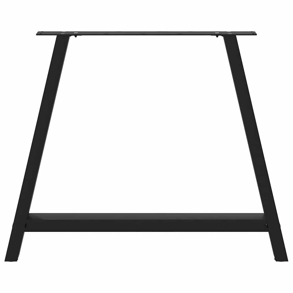 Noge za blagovaonski stol A-oblika 2 kom Crne 100 x (72-73) cm Čelik