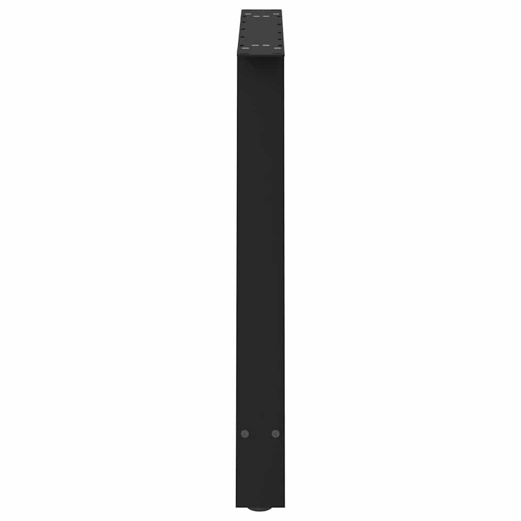 Noge za blagovaonski stol A-oblika 2 kom Crne 100 x (72-73) cm Čelik