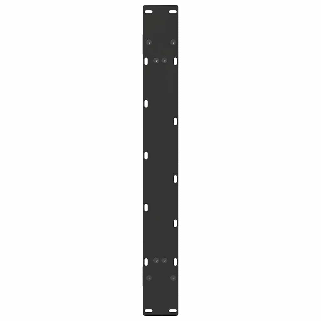 Noge za blagovaonski stol A-oblika 2 kom Crne 100 x (72-73) cm Čelik