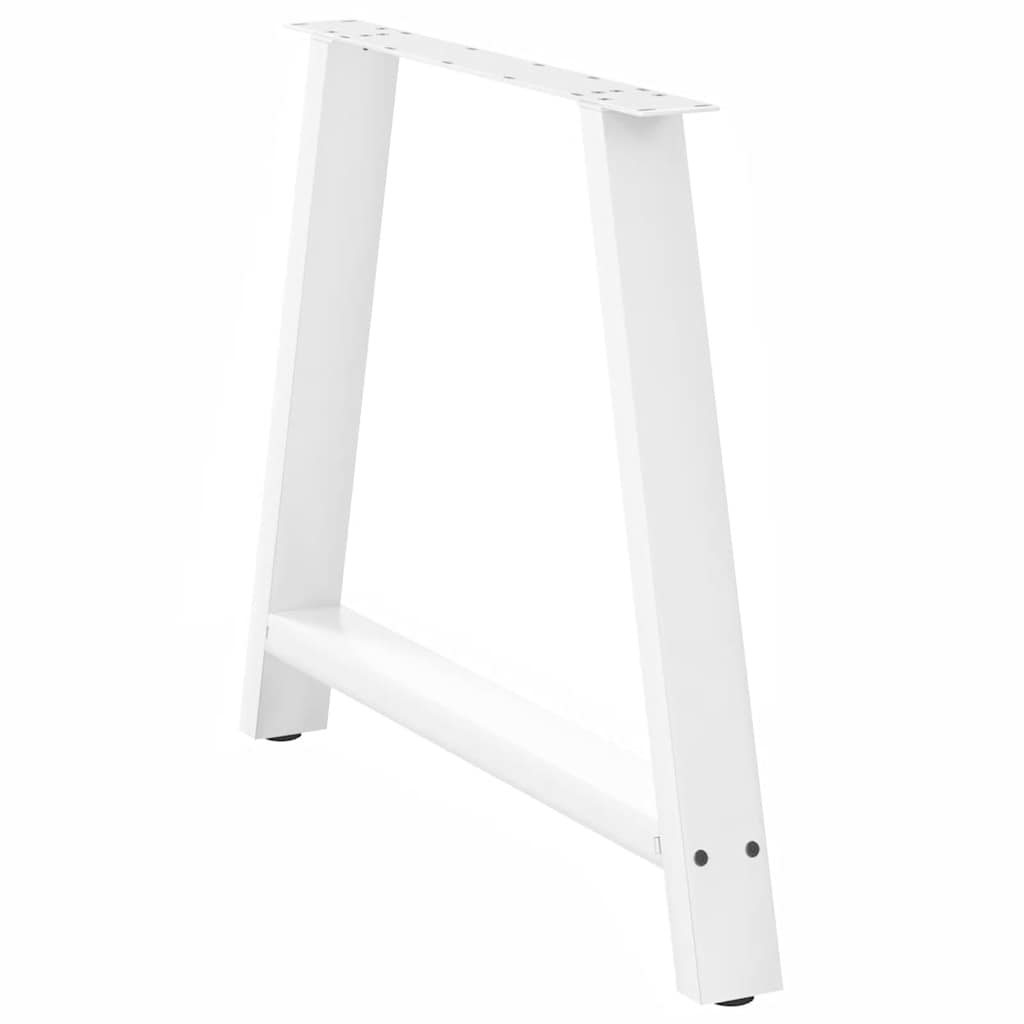 Noge za blagovaonski stol A-oblika 2 kom Bijele 100 x (72-73) cm Čelik