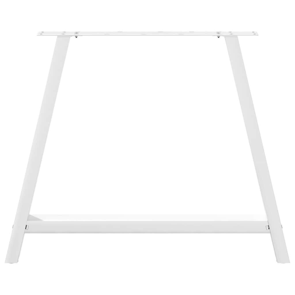 Noge za blagovaonski stol A-oblika 2 kom Bijele 100 x (72-73) cm Čelik