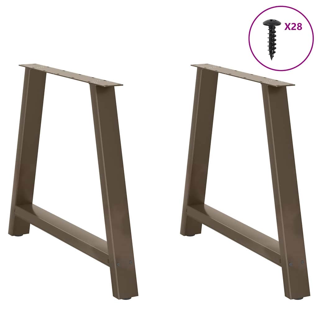 Noge za blagovaonski stol A-oblika 2 kom 100 x (72-73) cm Čelik