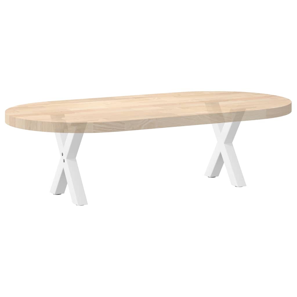 Noge za klub stolić u obliku slova X, 2 kom, bijele, 30 x (30-31) cm, čelik