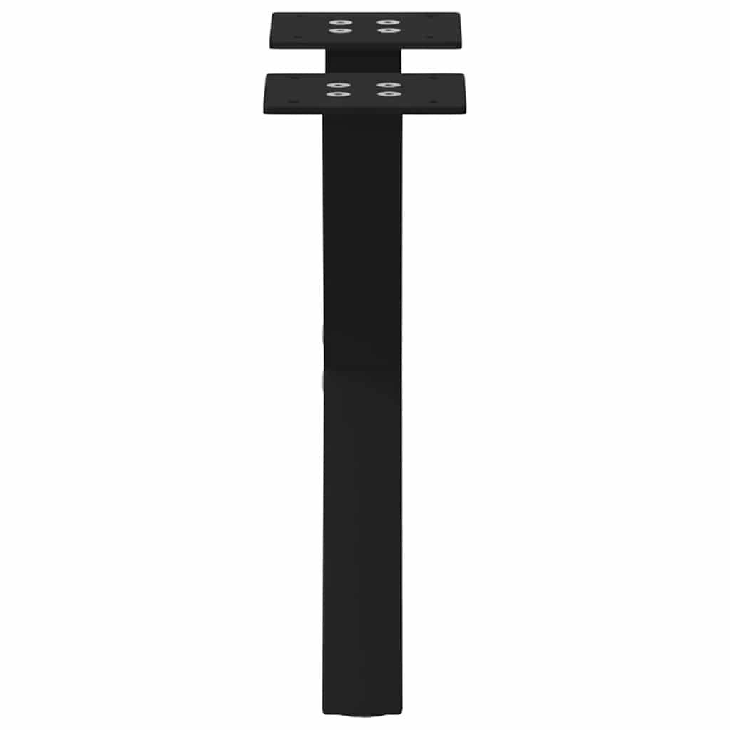 Noge za klub stolić u obliku slova X, 2 kom, crne, 37 x (30-31) cm, čelik