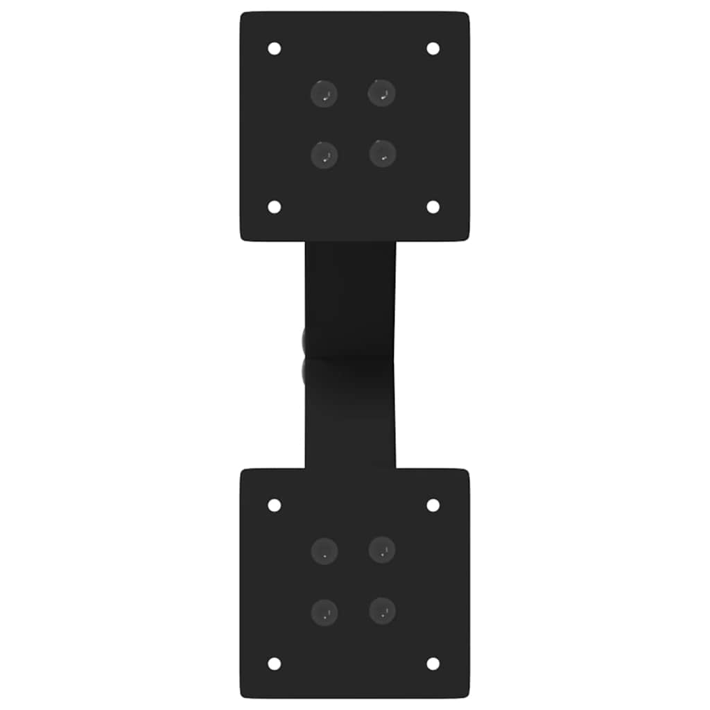 Noge za klub stolić u obliku slova X, 2 kom, crne, 37 x (30-31) cm, čelik