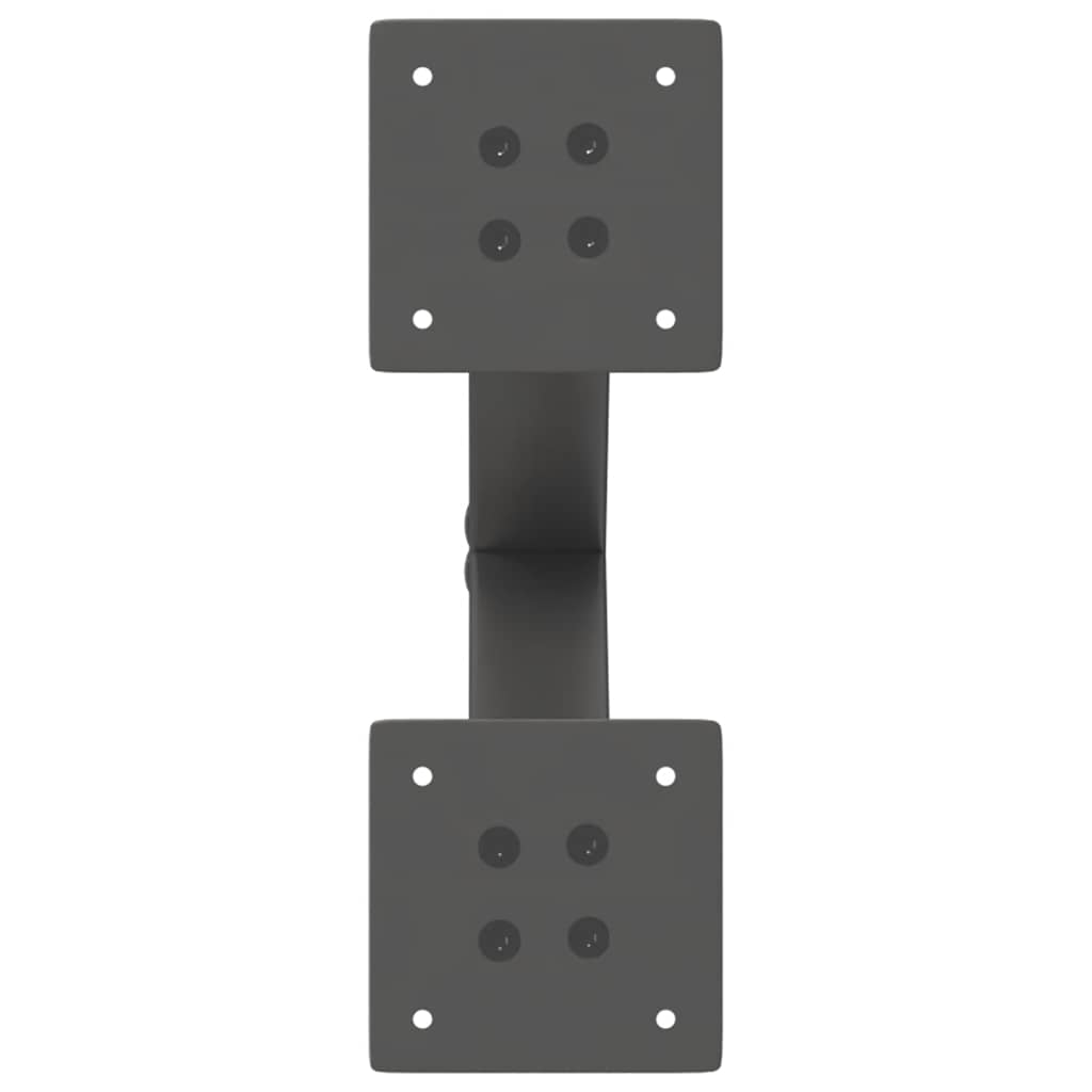 Noge za klub stolić u obliku slova X, 2 kom, antracit, 37 x (30-31) cm, čelik