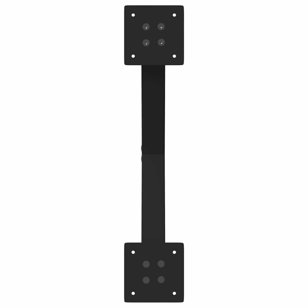 Noge za klub stolić u obliku slova X, 2 kom, crne, 50 x (30-31) cm, čelik