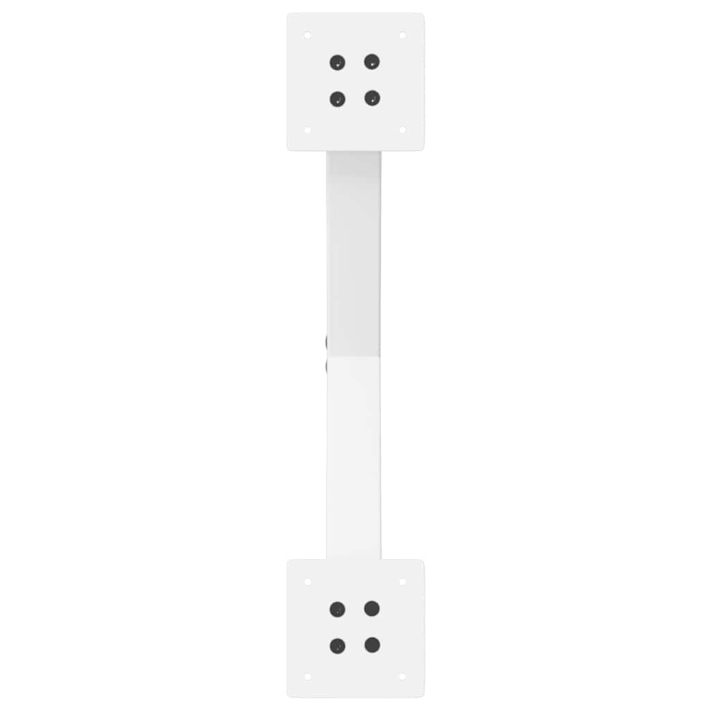 Noge za klub stolić u obliku slova X, 2 kom, bijele, 50 x (30-31) cm, čelik
