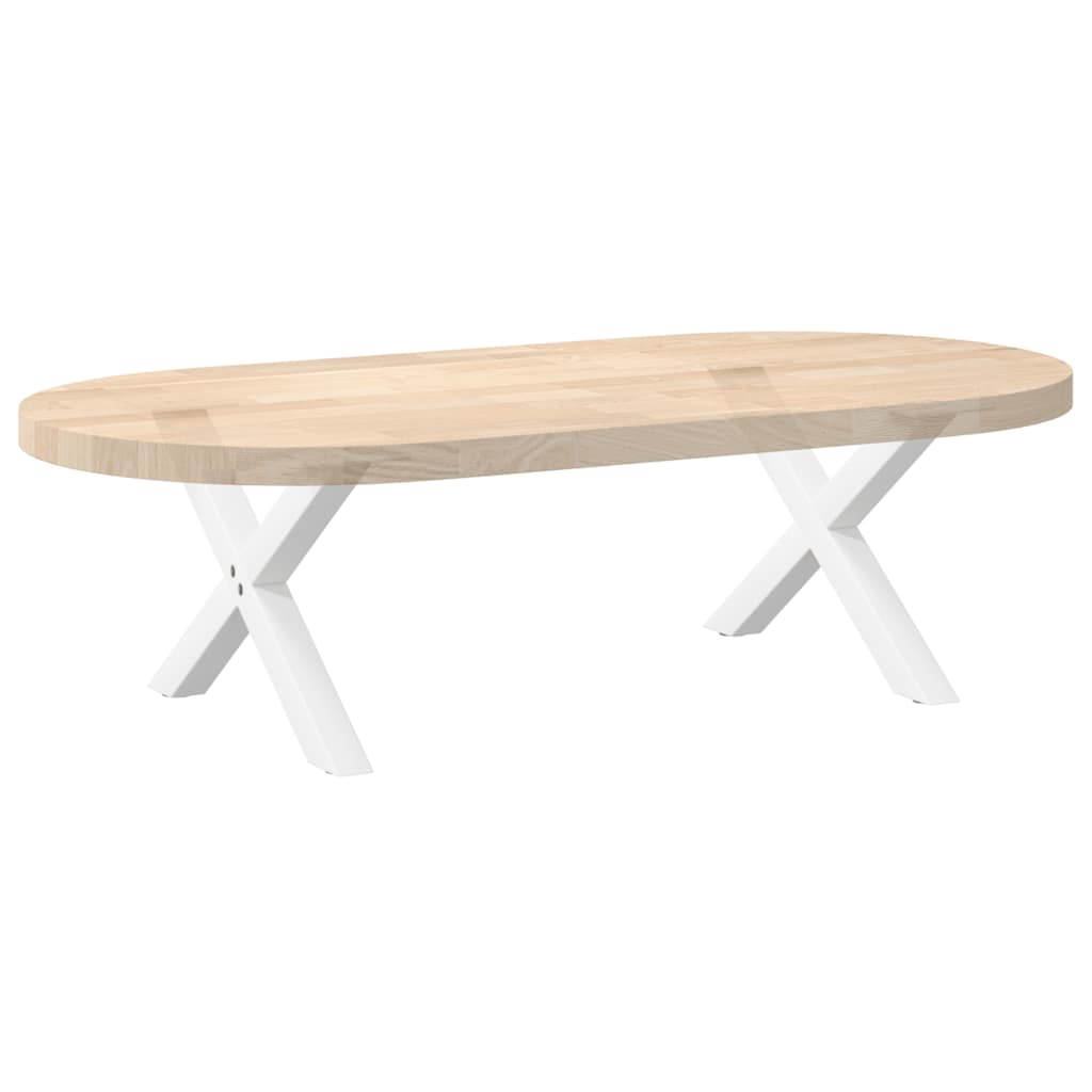 Noge za klub stolić u obliku slova X, 2 kom, bijele, 50 x (30-31) cm, čelik