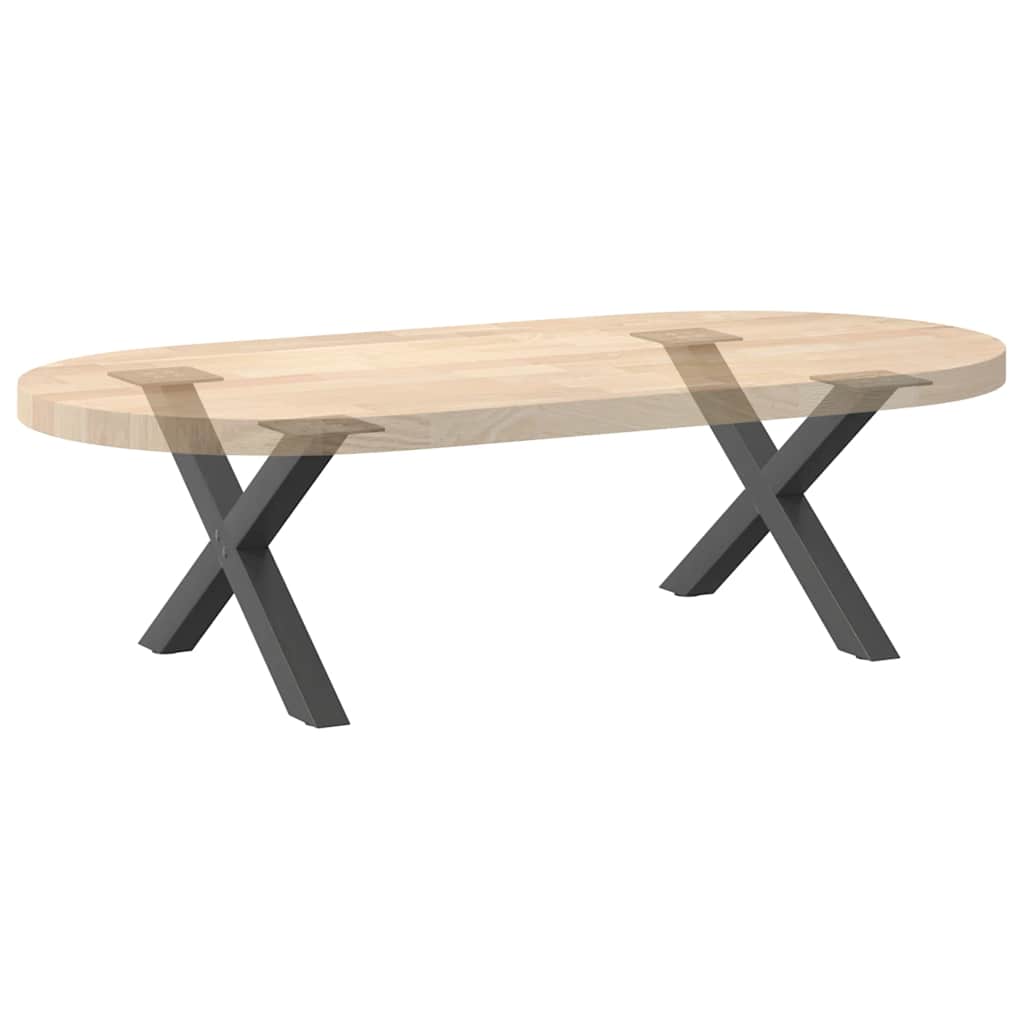Noge za klub stolić u obliku slova X, 2 kom, antracit, 50 x (30-31) cm, čelik