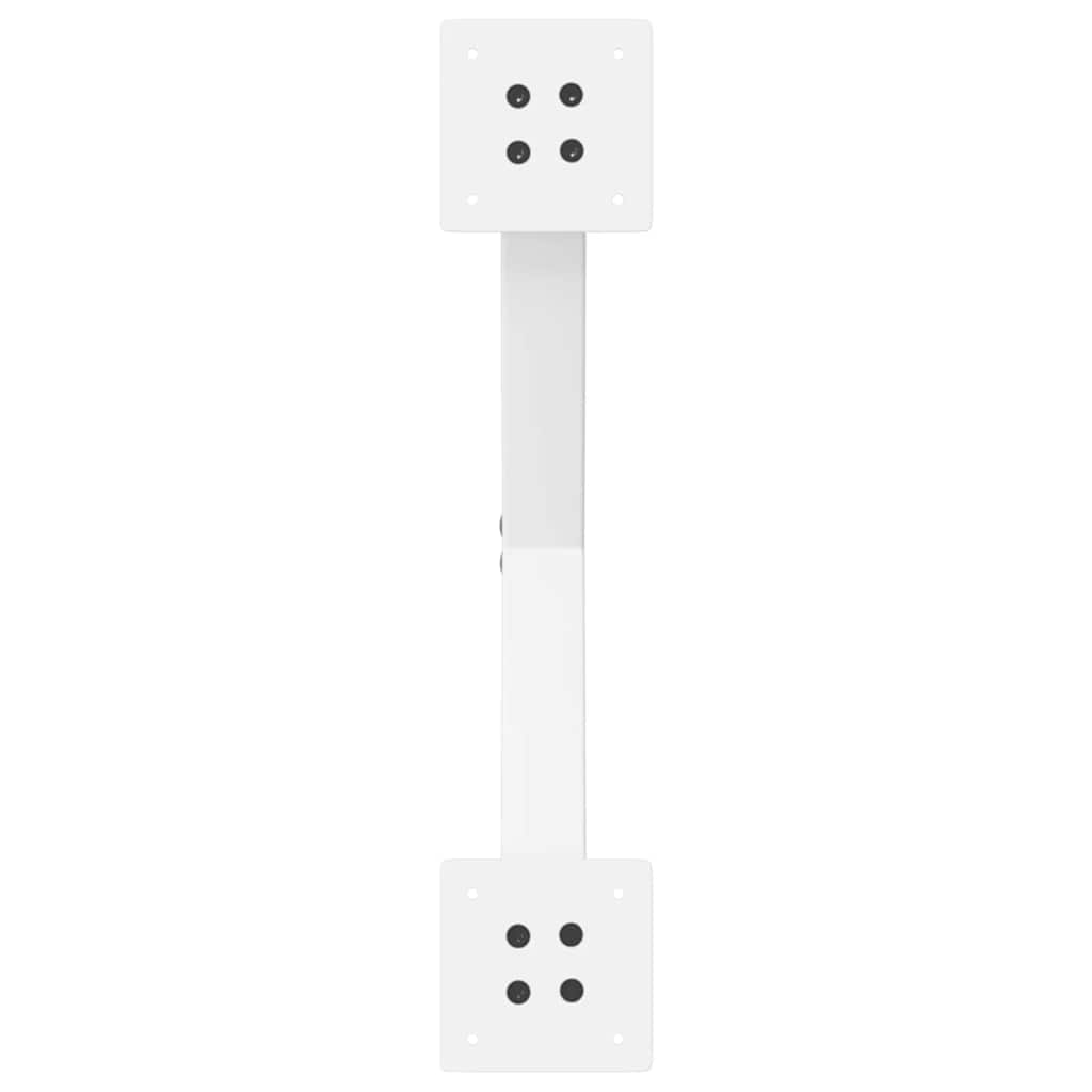 Noge za klub stolić u obliku slova X, 2 kom, bijele, 60 x (30-31) cm, čelik