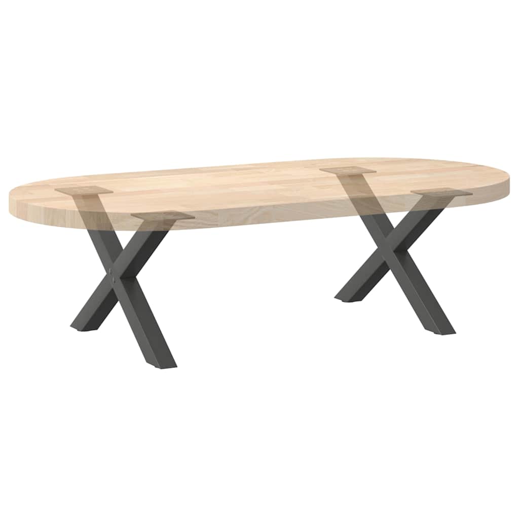 Noge za klub stolić u obliku slova X, 2 kom, antracit, 60 x (30-31) cm, čelik