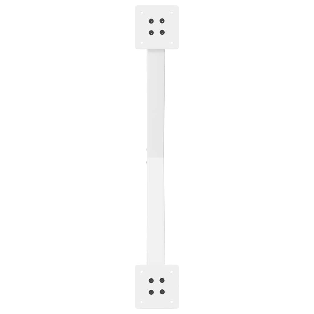 Noge za klub stolić X-oblik 2 kom Bijele 70 x (30-31) cm Čelik