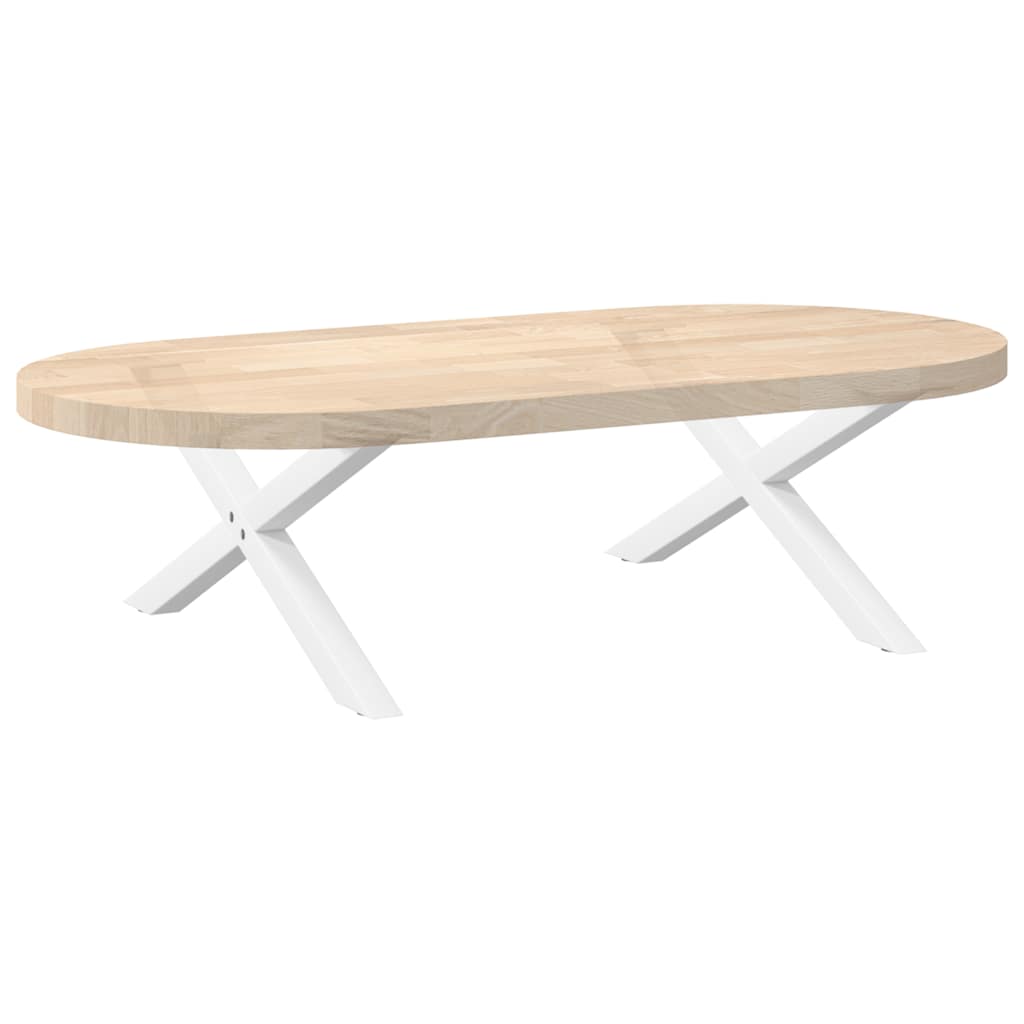 Noge za klub stolić X-oblik 2 kom Bijele 70 x (30-31) cm Čelik